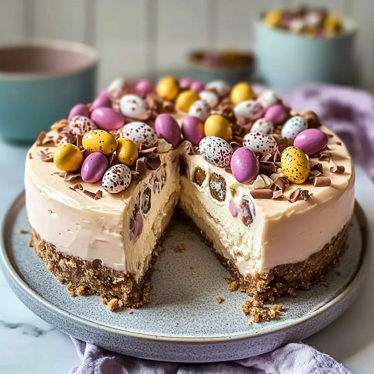 Easter No-Bake Mini Egg Cheesecake: Creamy Spring Indulgence