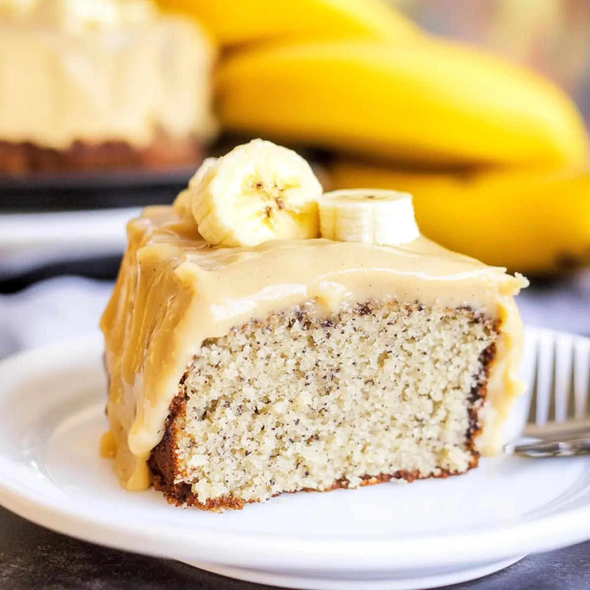 Moist Banana Cake with Brown Butter Icing Bliss