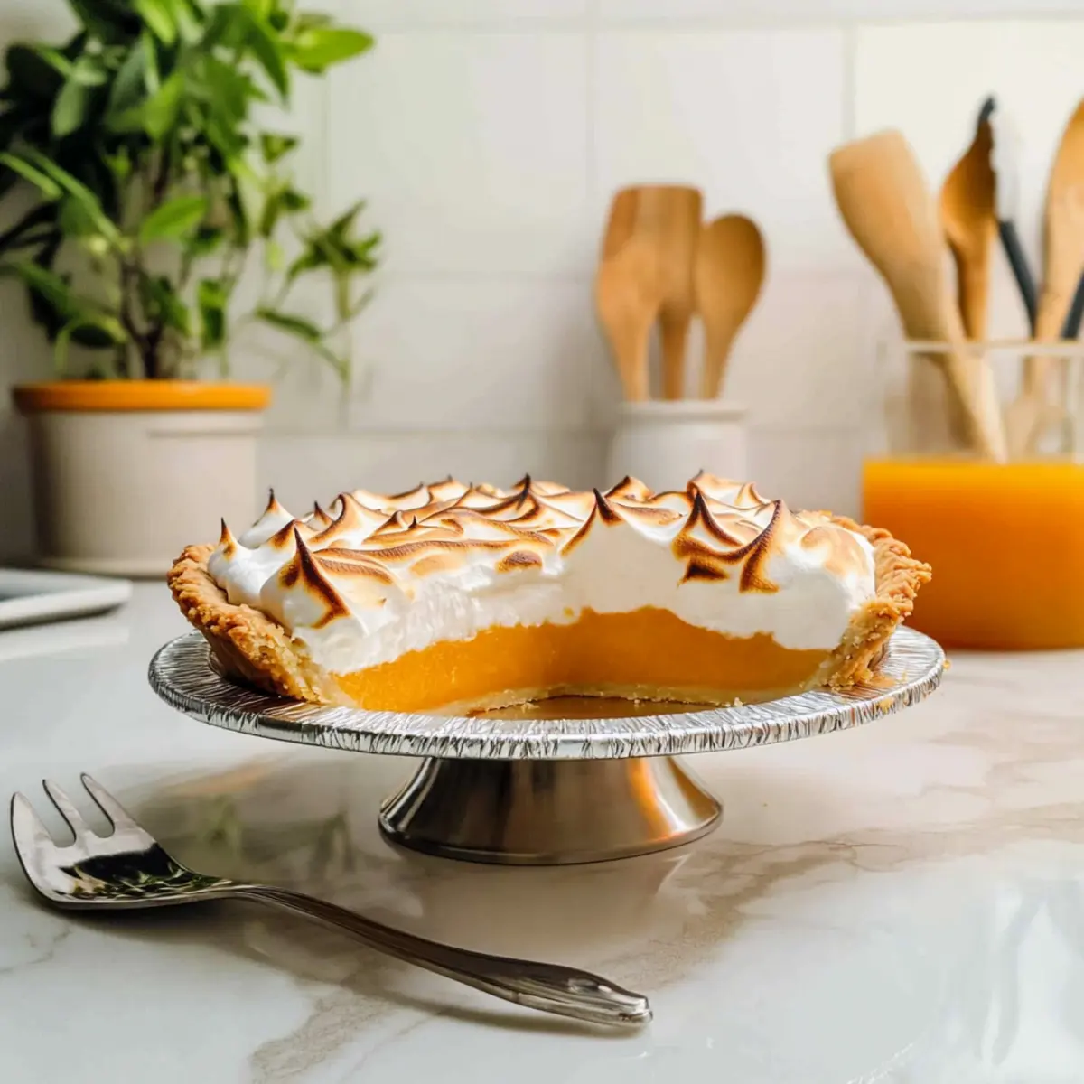 Zesty Orange Meringue Pie with Fluffy Topping Delight