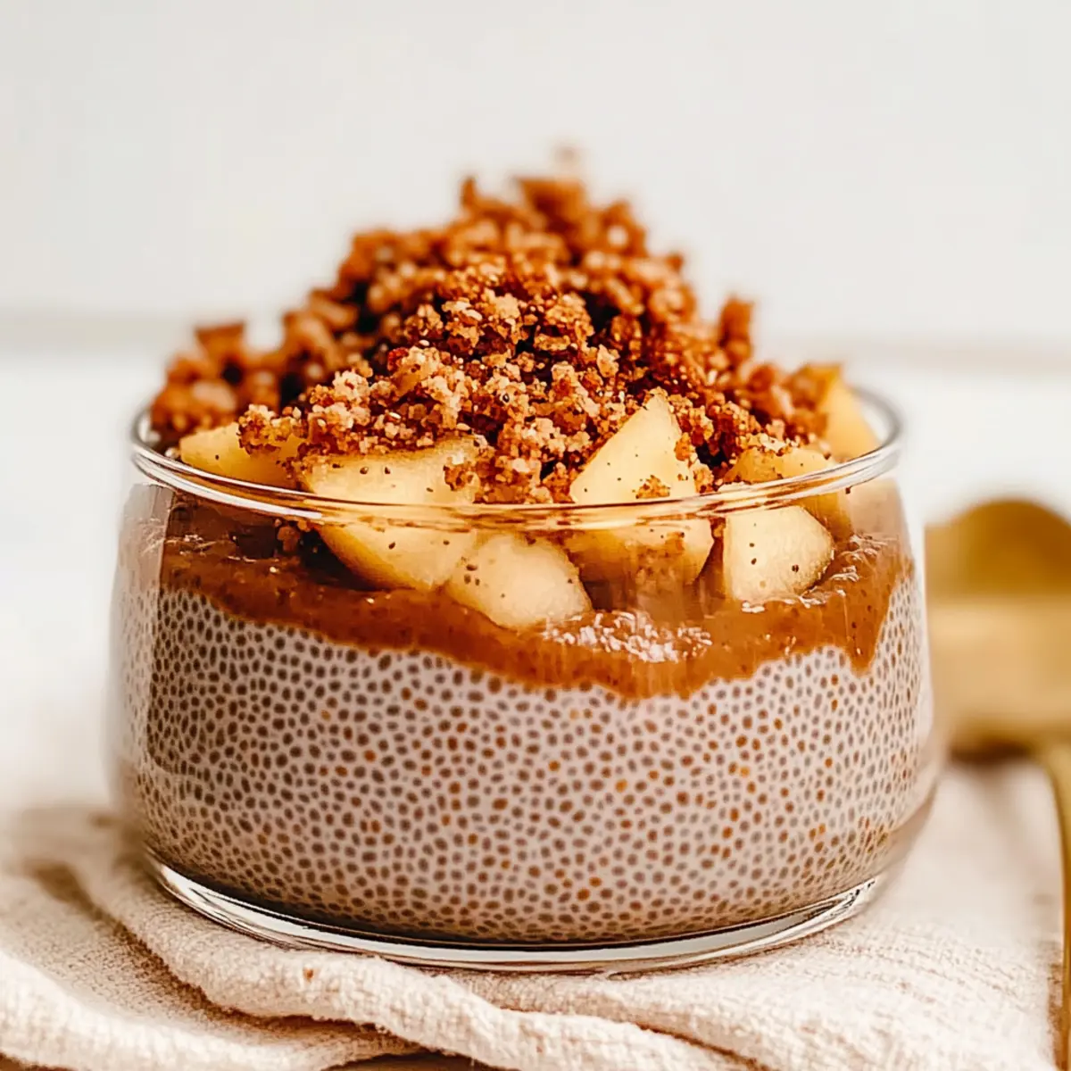 Delicious Apple Crumble Chia Pudding for Cozy Mornings