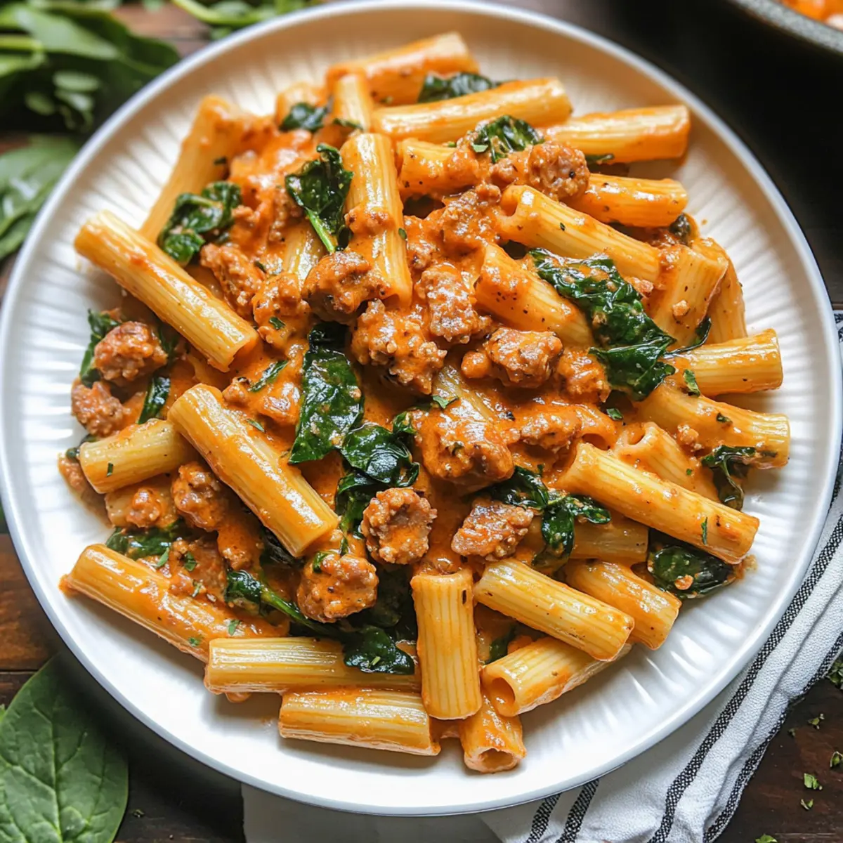 Creamy Sausage Rigatoni: A Cozy 30-Minute Dinner Delight