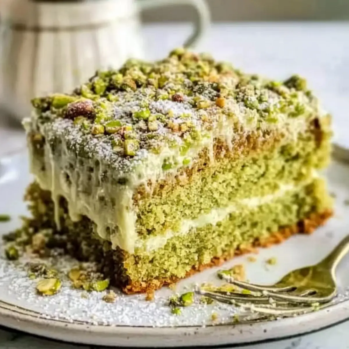 Irresistible Vegan Pistachio Coffee Cake for Cozy Mornings