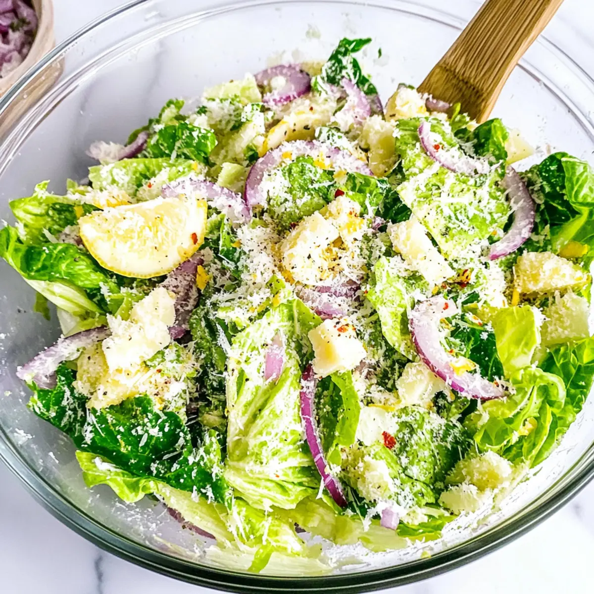 5-Minute Lemon Parmesan Lettuce Salad You'll Love