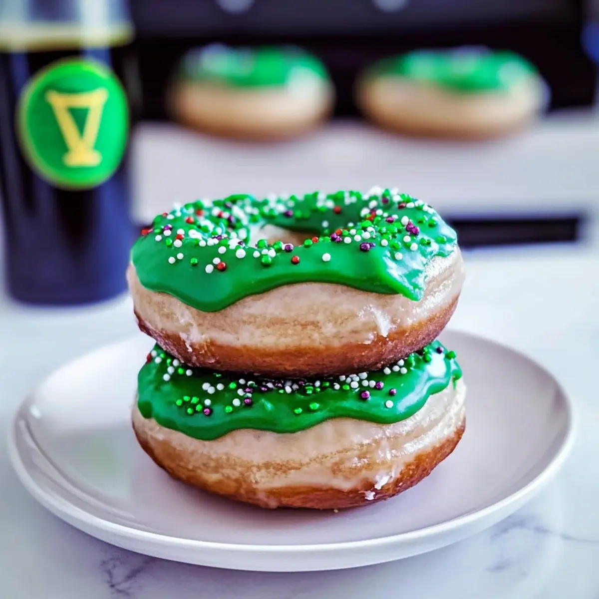 Delicious Guinness Donuts with Irish Whiskey Frosting Recipe