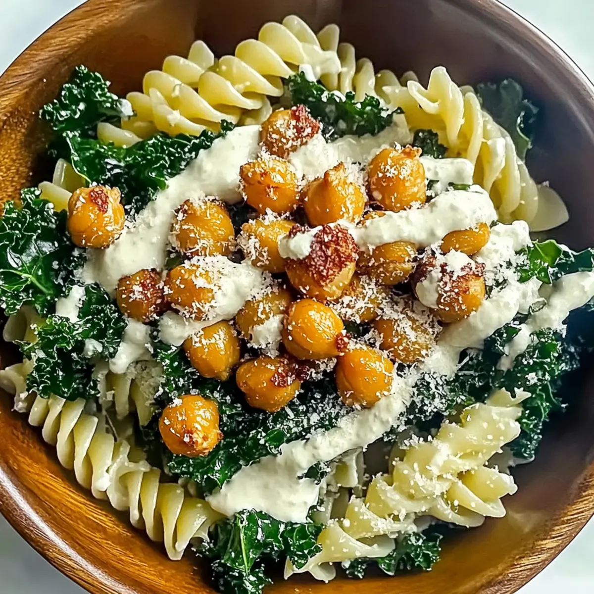 Delicious Kale Caesar Pasta Salad for Quick Meal Prep