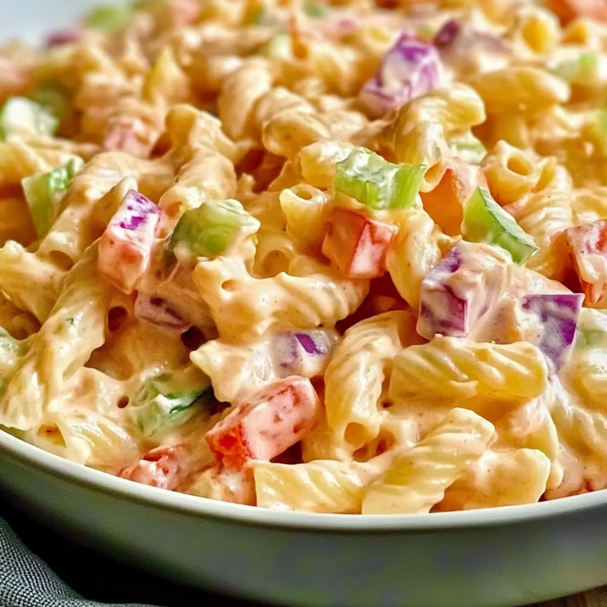 Creamy Pink Cadillac Pasta Salad for a Vibrant Picnic Feast