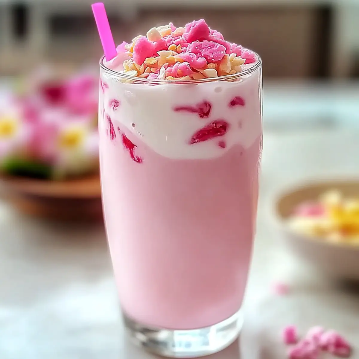 Delightful Thai Pink Milk Drink: Refreshing and Customizable