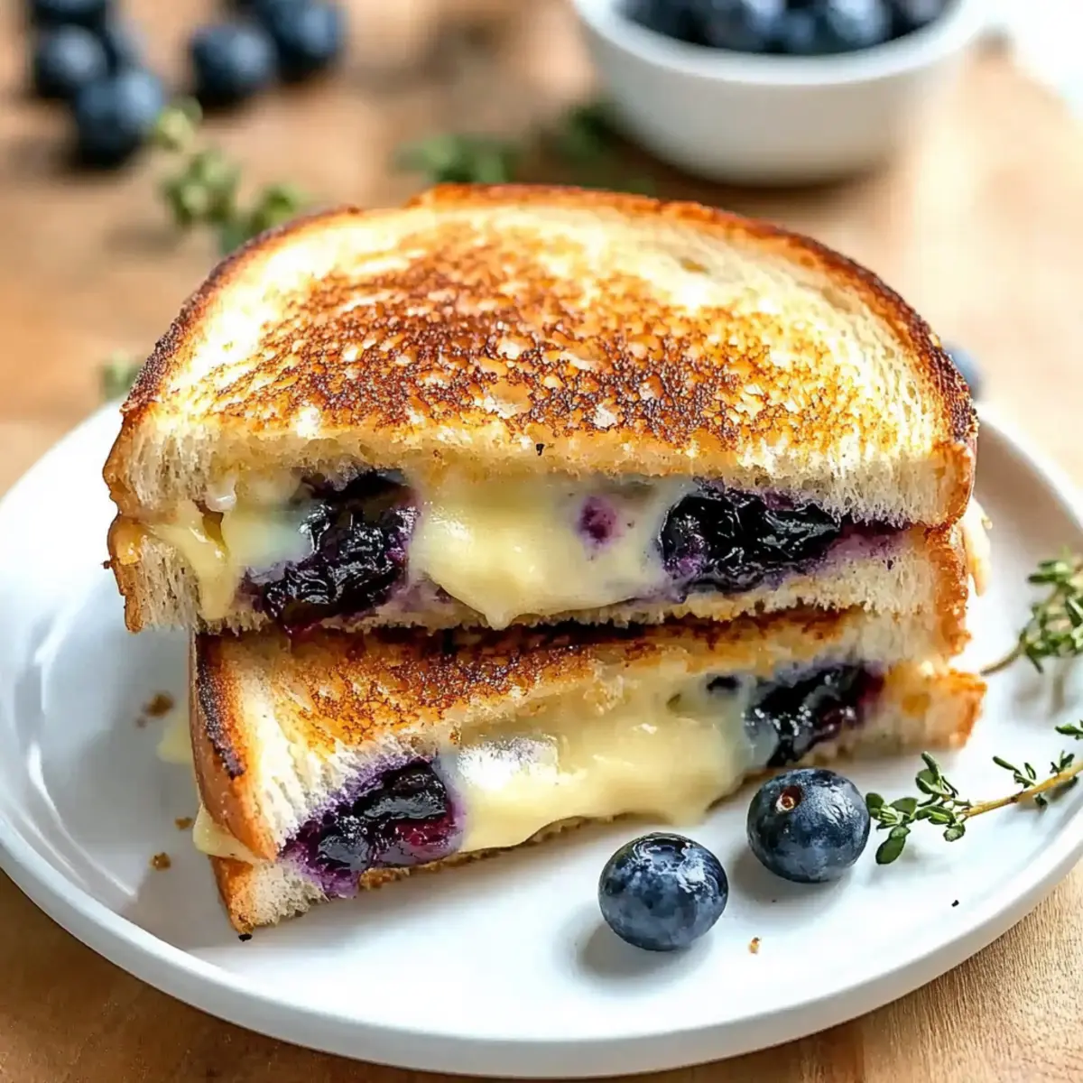 Crispy Blueberry Grilled Cheese: A Sweet Savory Delight