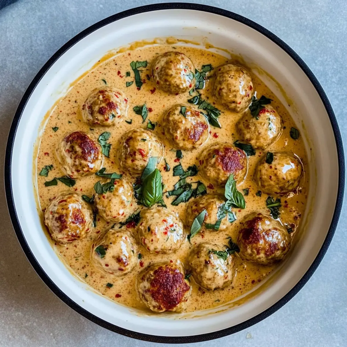 Marry Me Chicken Meatballs in Creamy Sauce You'll Love