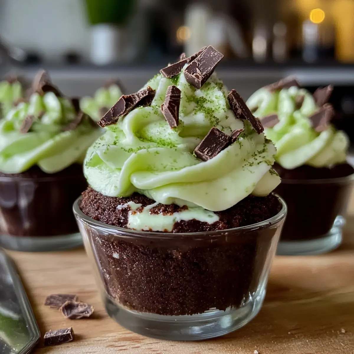 St. Patrick’s Mint Cloud Brownie Cups for a Sweet Celebration