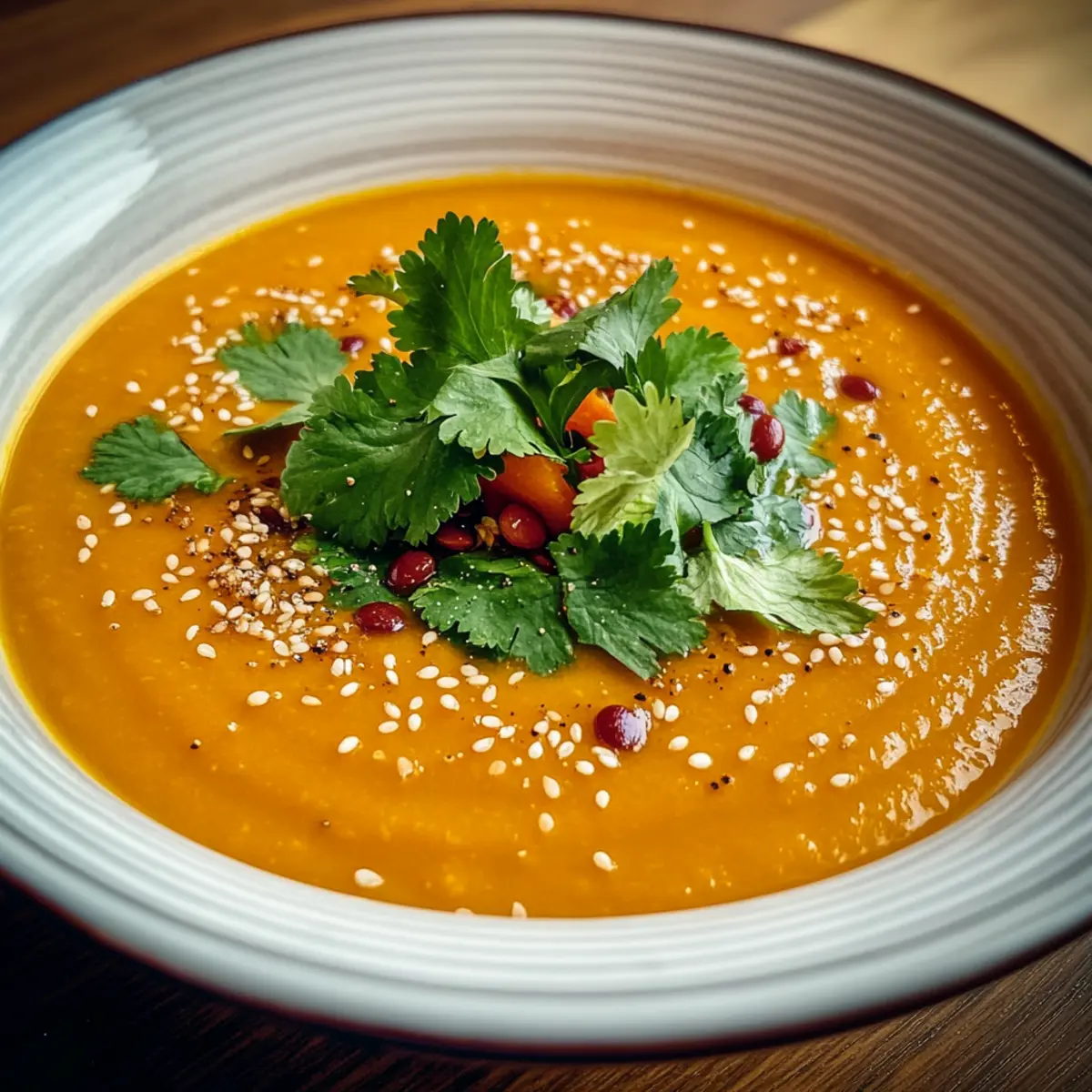 Warm Up with Creamy Sesame Carrot Soup That's Simply Irresistible