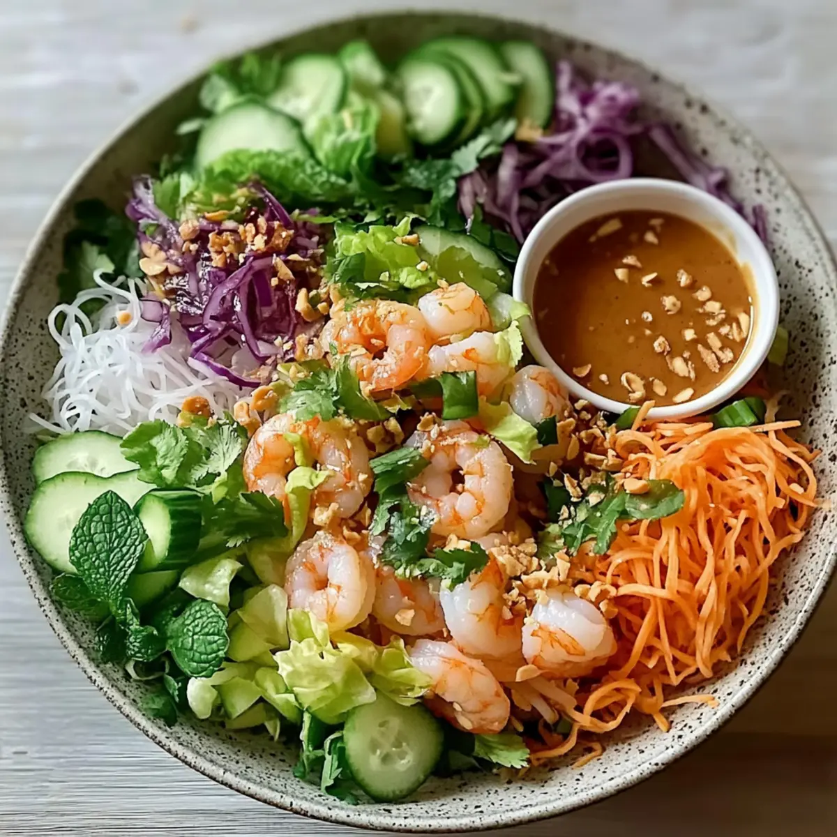 Delicious Spring Roll Salad with Peanut Dressing You’ll Love