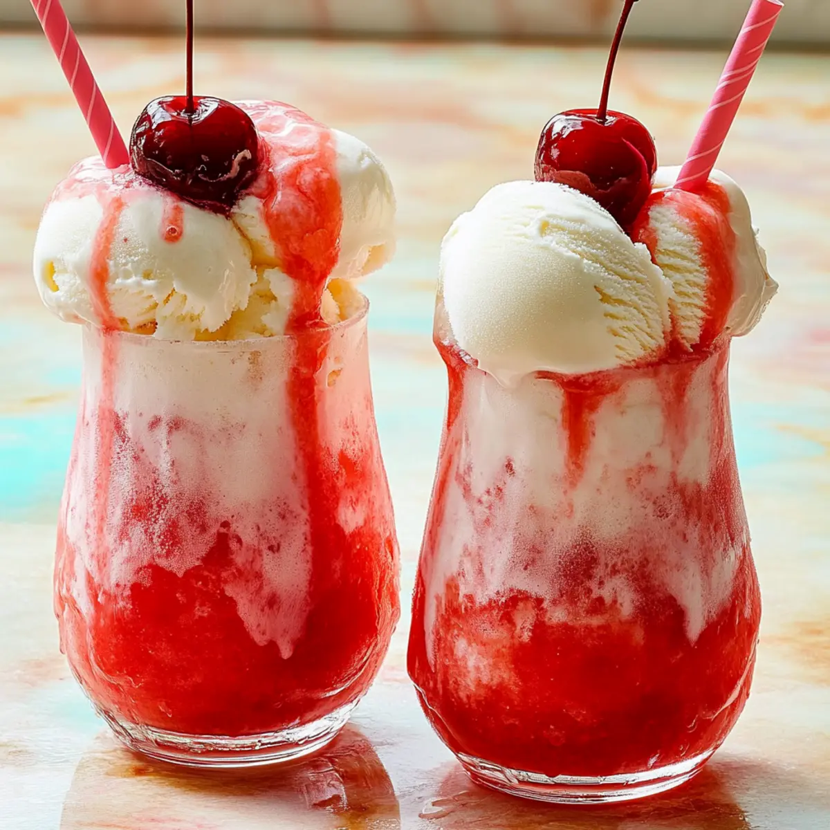 Delightful Shirley Temple Floats: Your 3-Ingredient Summer Sip