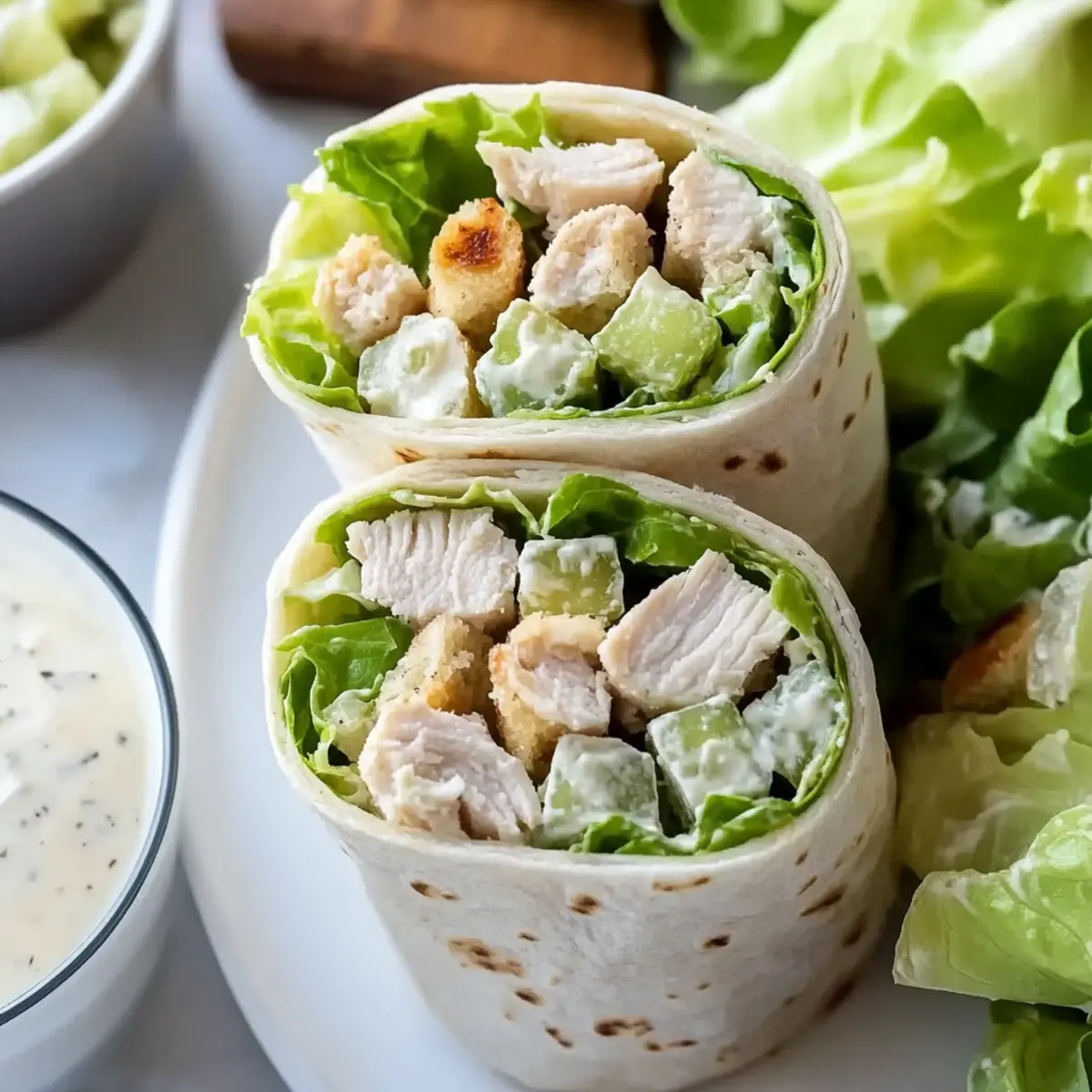 Savory Chicken Caesar Wraps for a Quick, Tasty Lunch