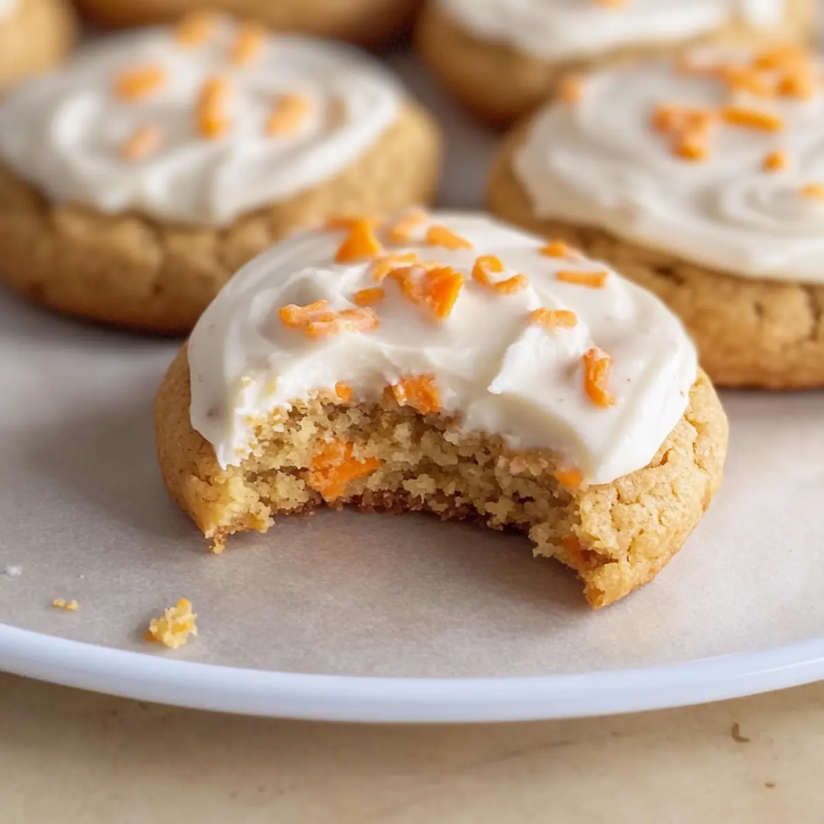 Deliciously Soft Carrot Cake Cookies with Cream Cheese Frosting