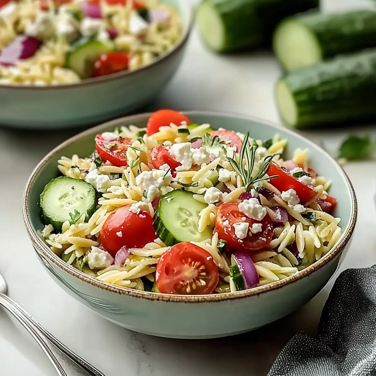 Zesty Quick Mediterranean Orzo Pasta Salad for Refreshing Meals