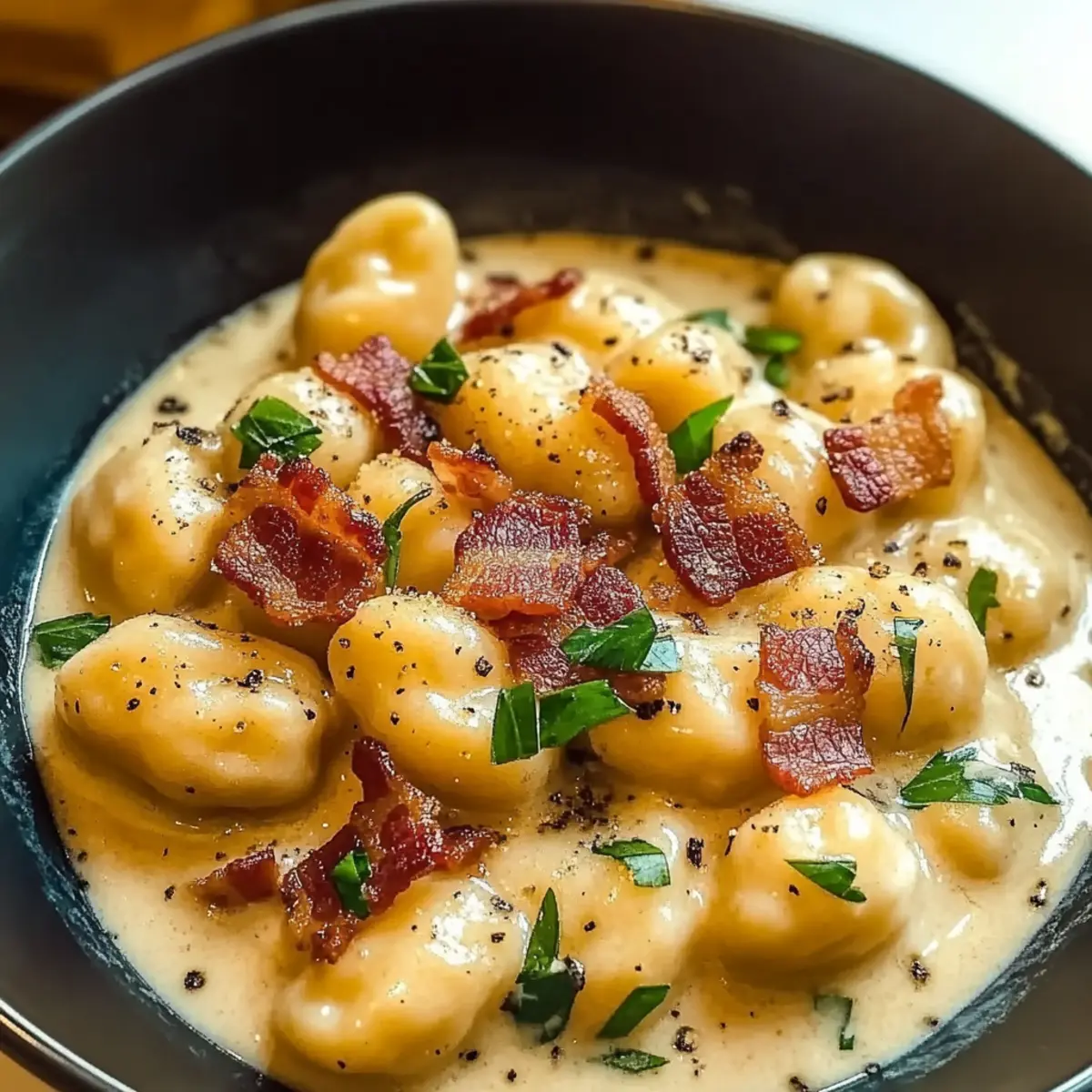 Roasted Garlic Cream Sauce with Gnocchi: Pure Comfort Bliss