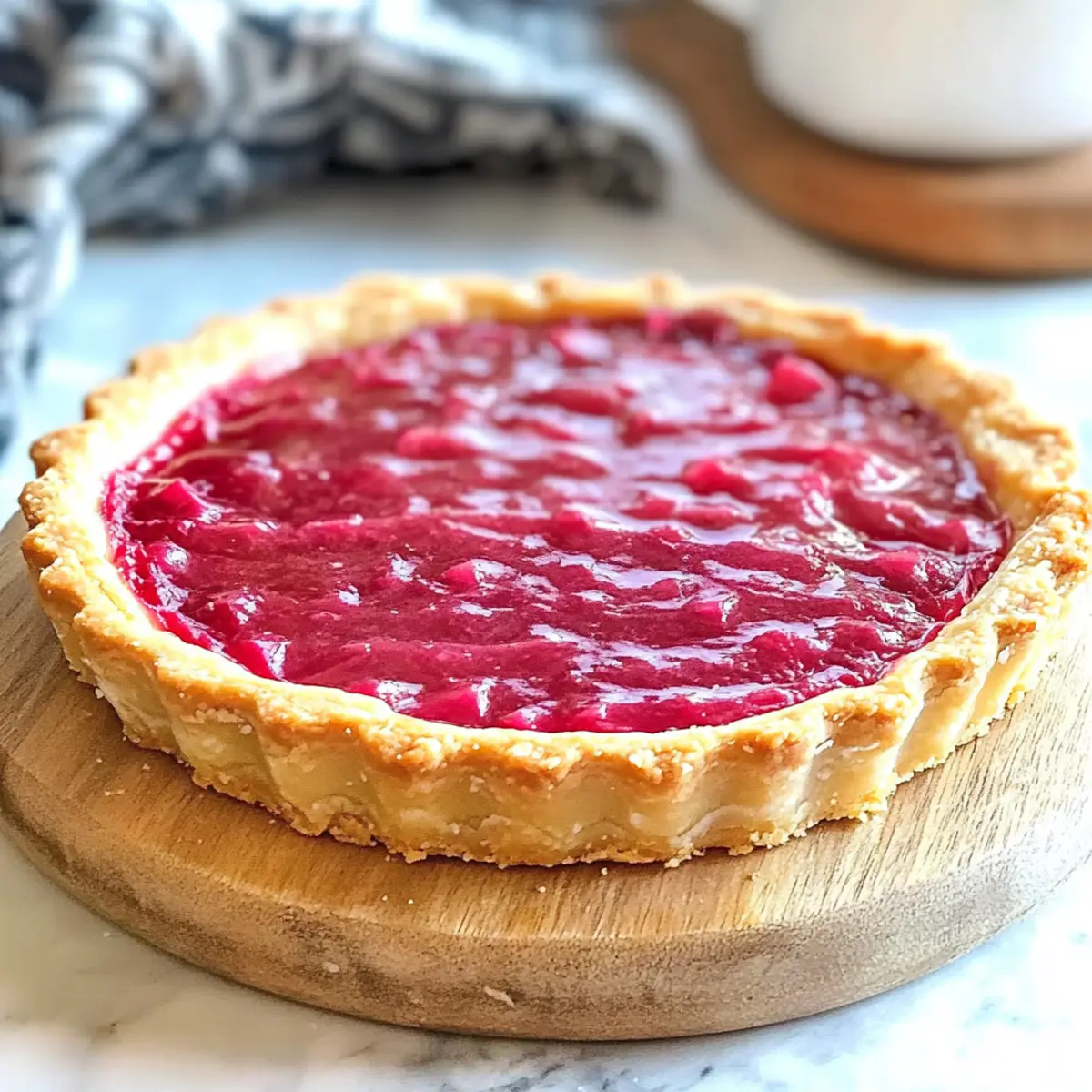 Delightful Sweet Rhubarb Custard Tart for Spring Gatherings