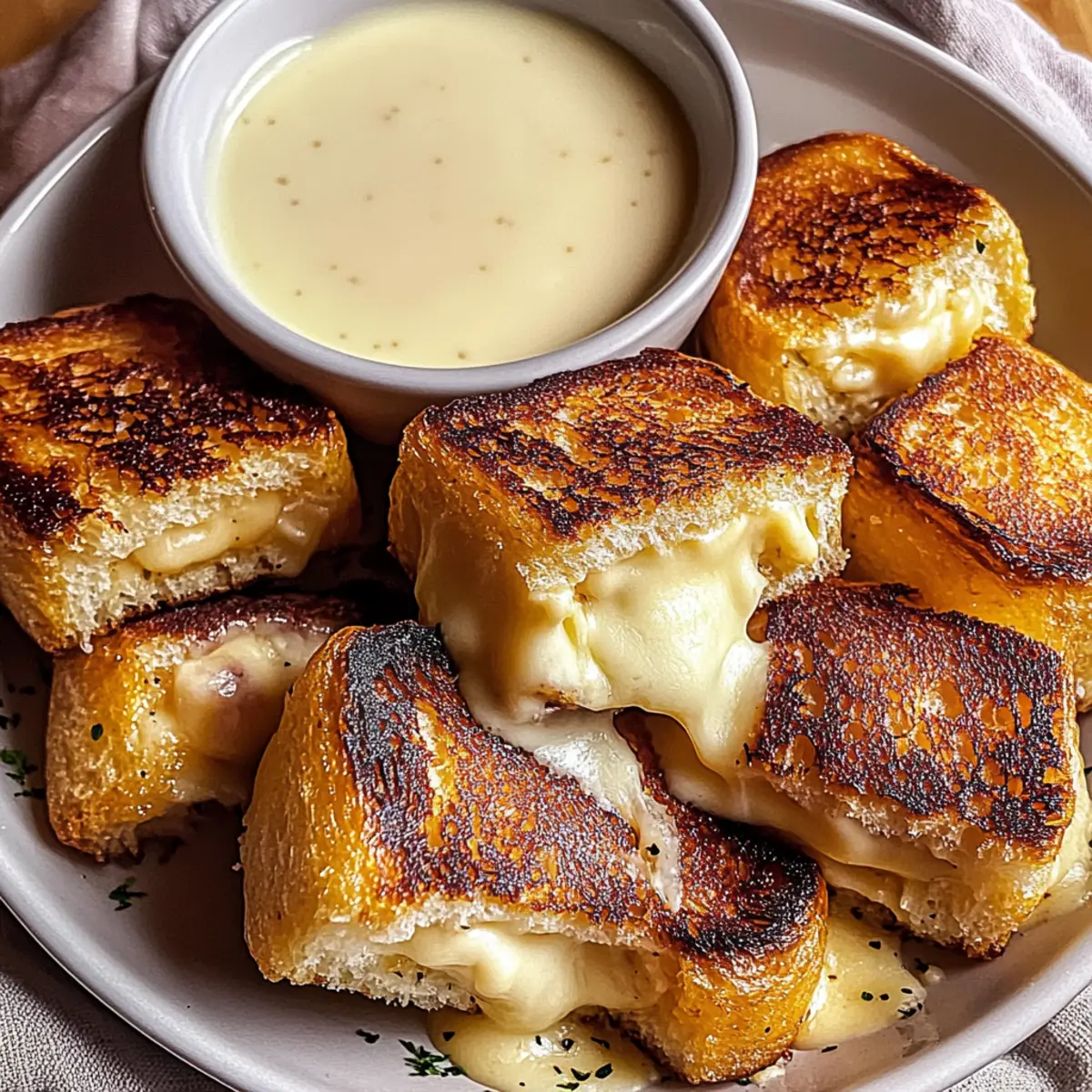 Hawaiian Roll Grilled Cheese: A Sweet, Melty Delight