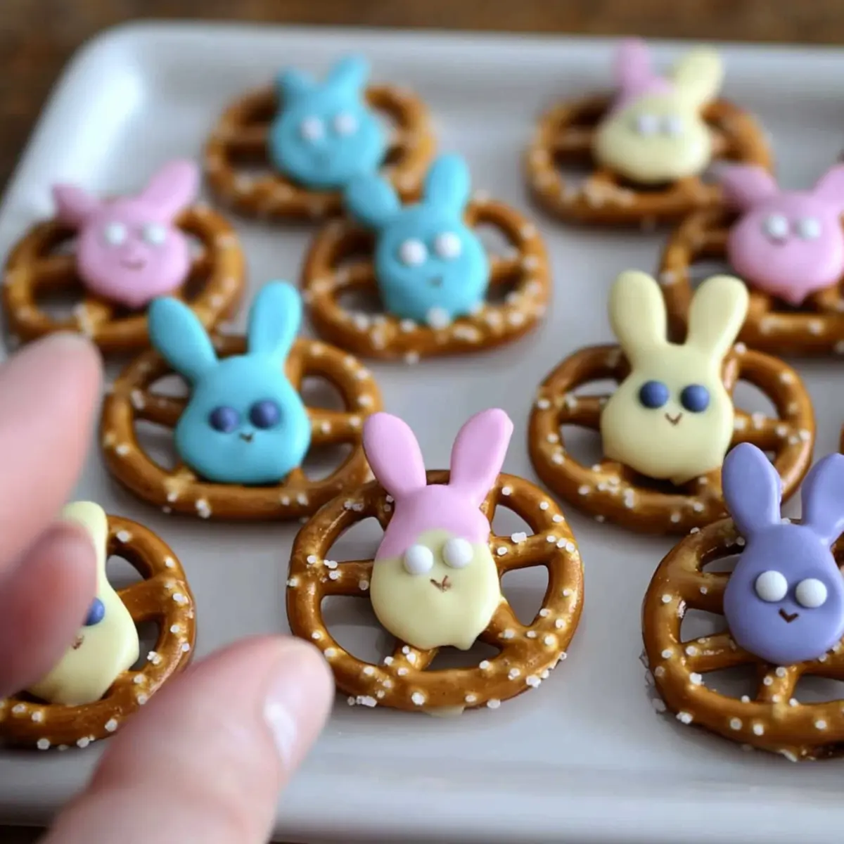 Easter Bunny Pretzel Treats: Fun and Easy Family Snack!