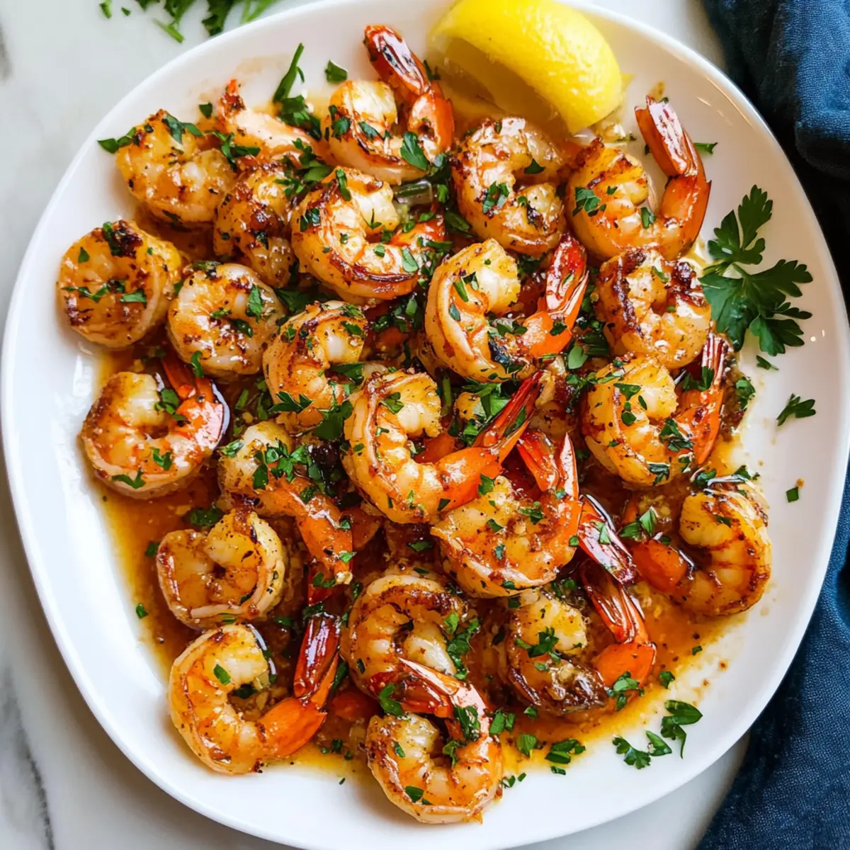 Savor the Bliss of Garlic Shrimp in Buttery Perfection