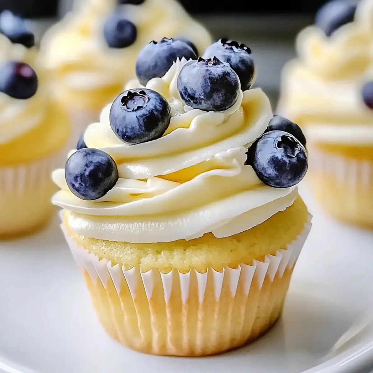 Light and Fluffy Lemon Blueberry Cupcakes for Spring Delight