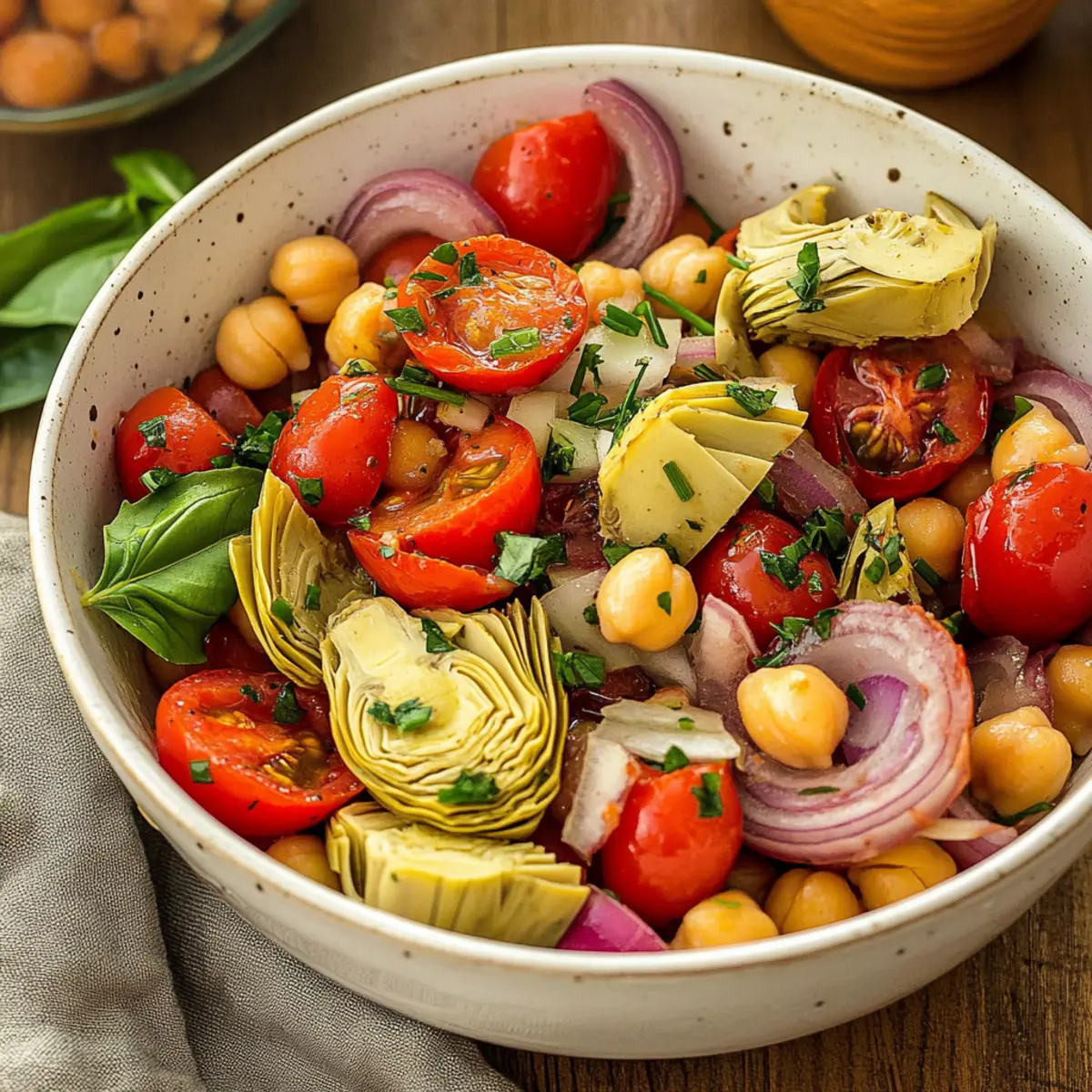 Delicious Tuscan Artichoke Tomato Salad for Summer Chill