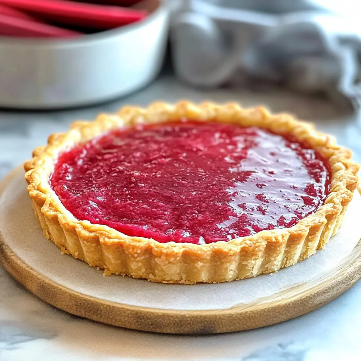 Delicious Sweet Rhubarb Custard Tart to Brighten Your Spring