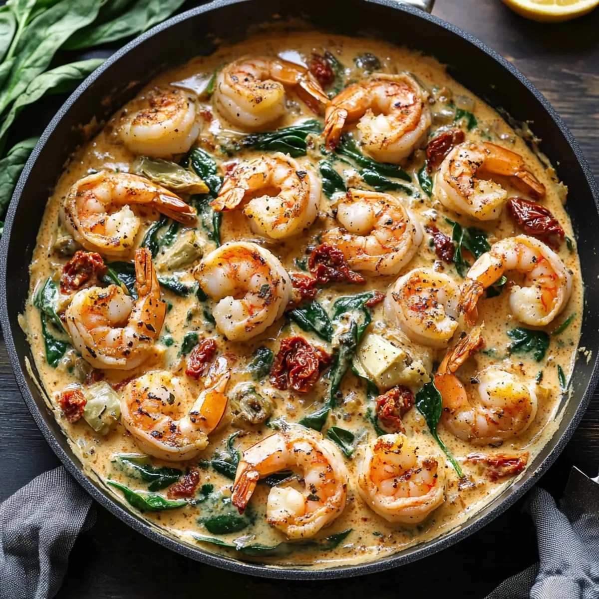Delicious Tuscan Shrimp in 30 Minutes: One-Pan Wonder