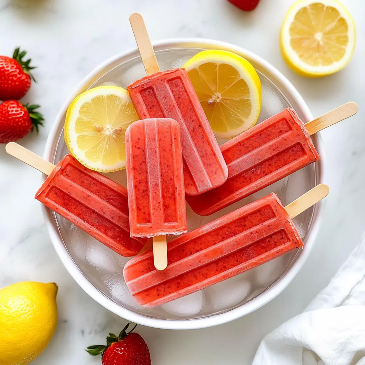 Delightful Strawberry Lemonade Popsicles for a Refreshing Summer
