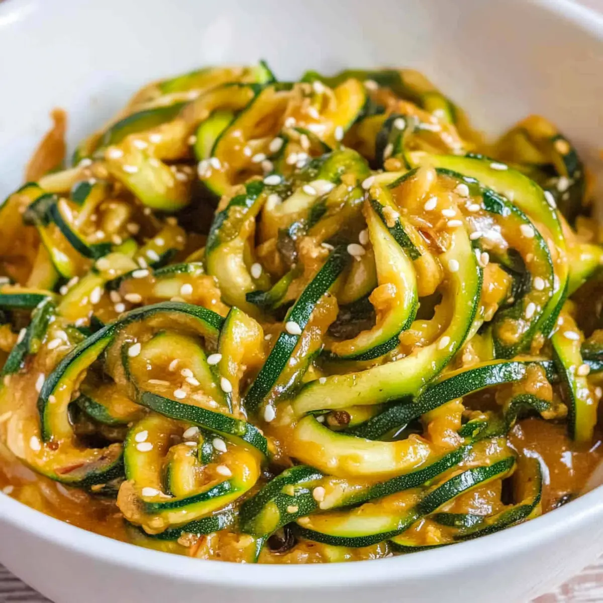 Spicy Garlic Chinese Zucchini Noodles for a Healthy Twist