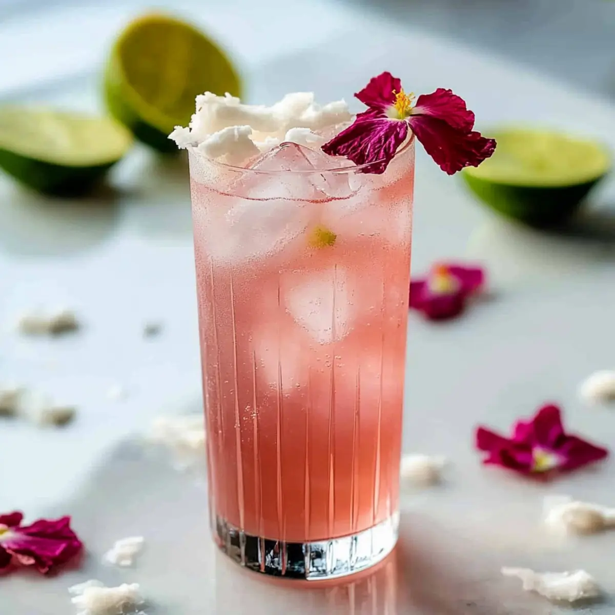 Coconut Hibiscus Breeze Mocktail: Your Summer Sip Awaits