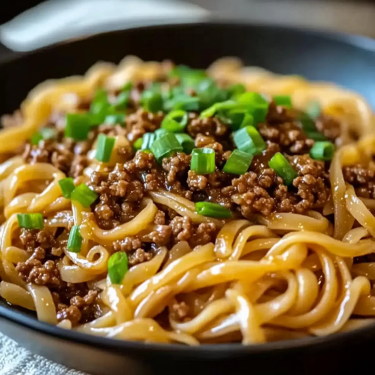 Savory Mongolian Ground Beef Noodles Ready in 30 Minutes