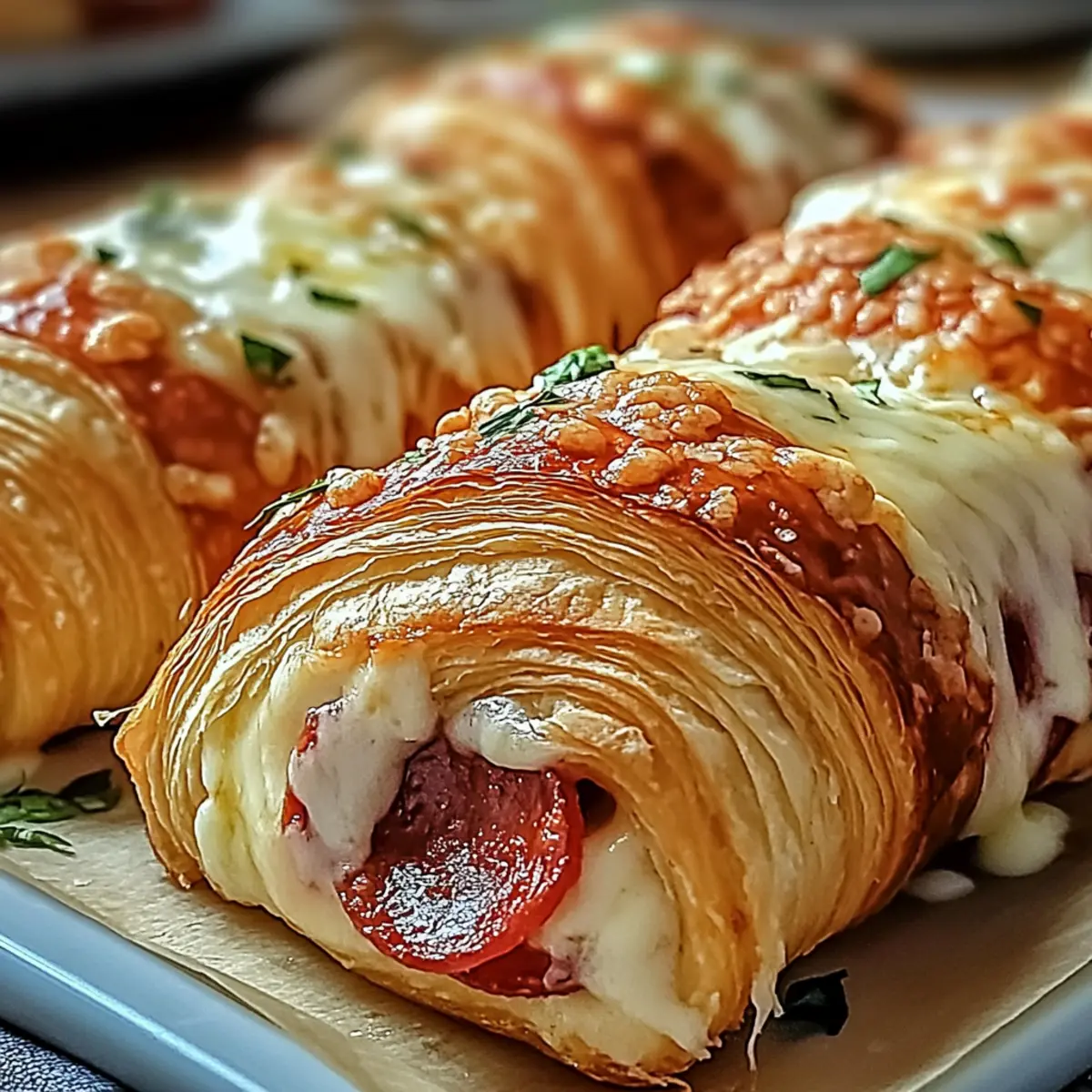 Mozzarella Pepperoni Croissant Rolls: Quick & Cheesy Bliss