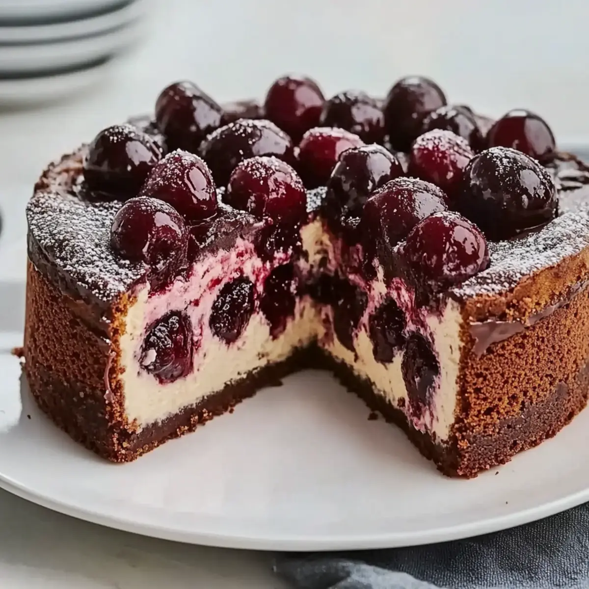 Heavenly Schoko Kirsch Käsekuchen—Your New Favorite Dessert