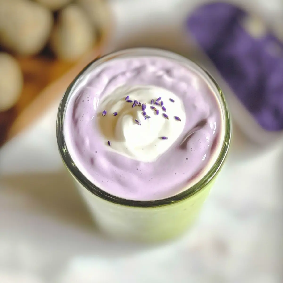 Iced Matcha with Lavender Cold Foam for a Refreshing Upgrade