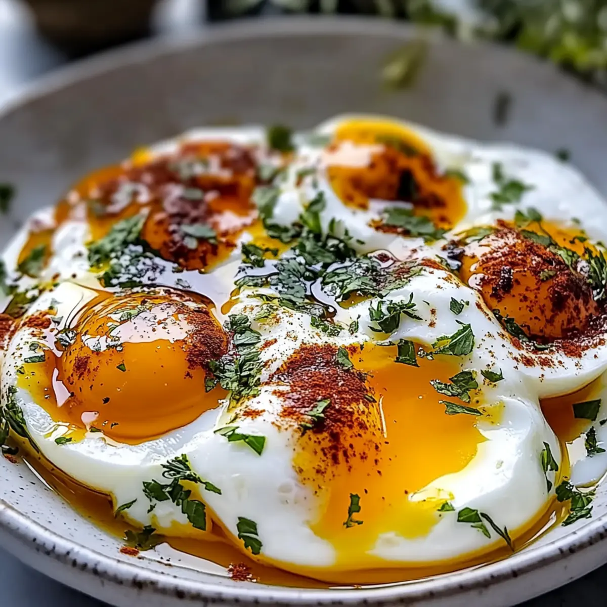 Turkish Eggs (Cilbir) – Creamy, Flavor-Packed Breakfast Delight