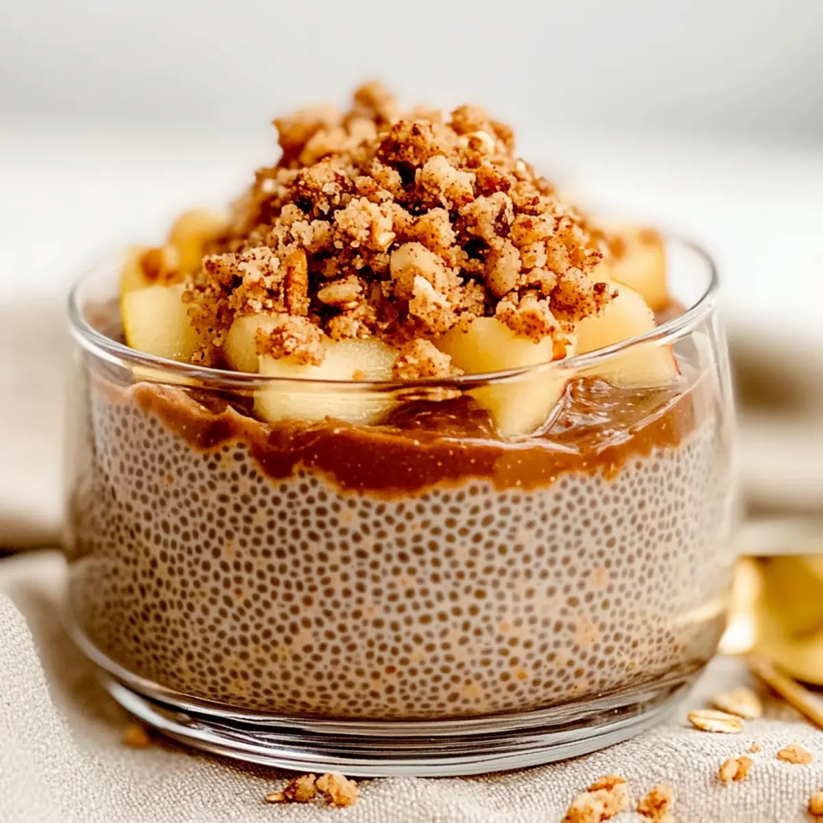 Delicious Apple Crumble Chia Pudding for a Cozy Morning
