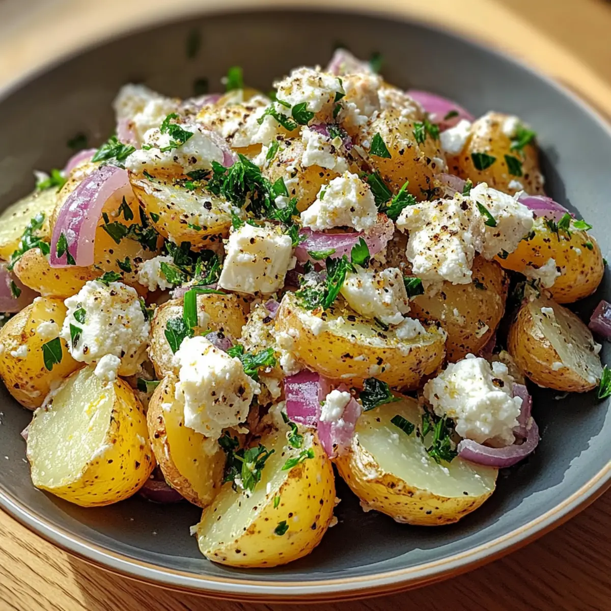 Potato and Feta Salad: A Creamy, Zesty Delight