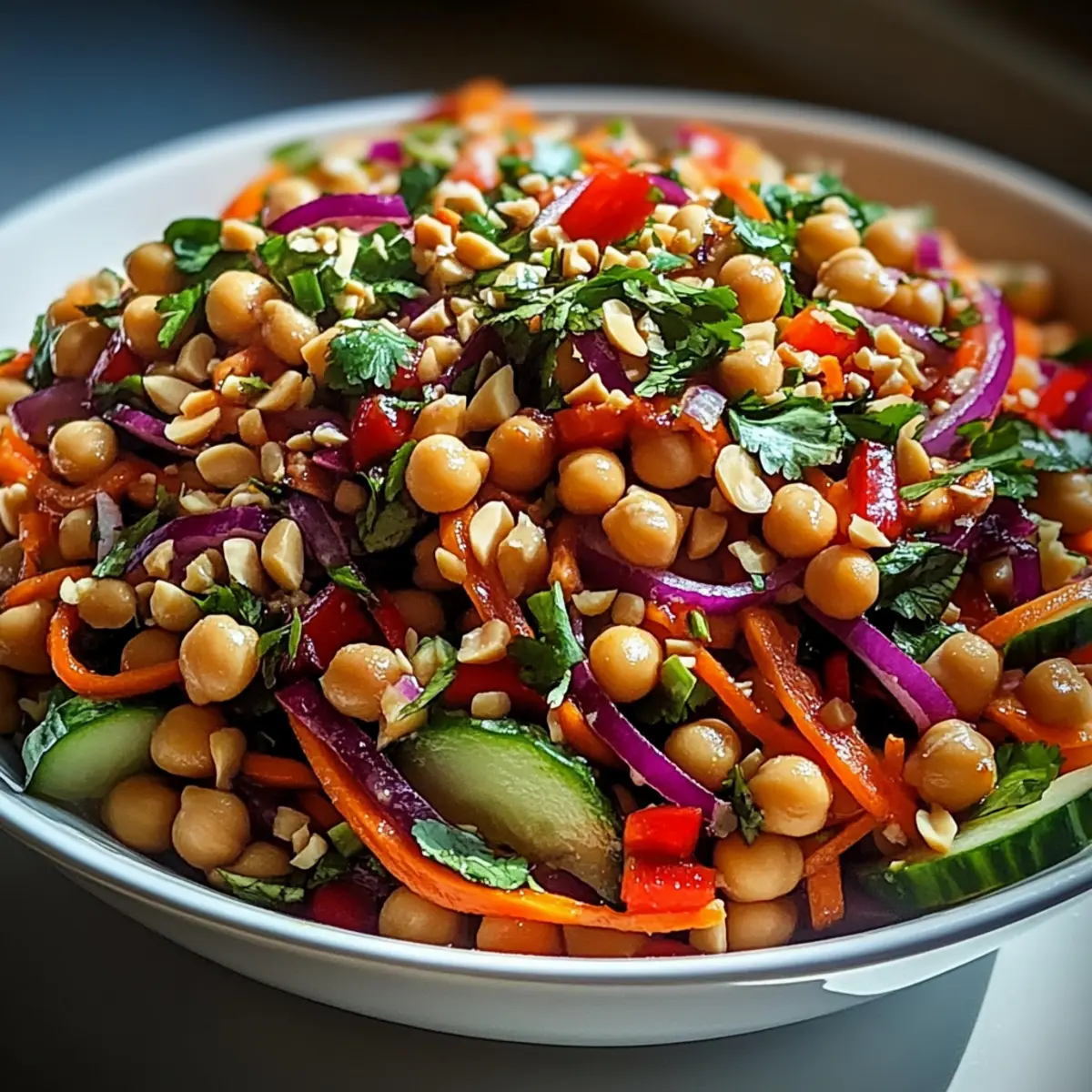 Delicious Thai Kichererbsen Salat for a Crunchy Refreshment