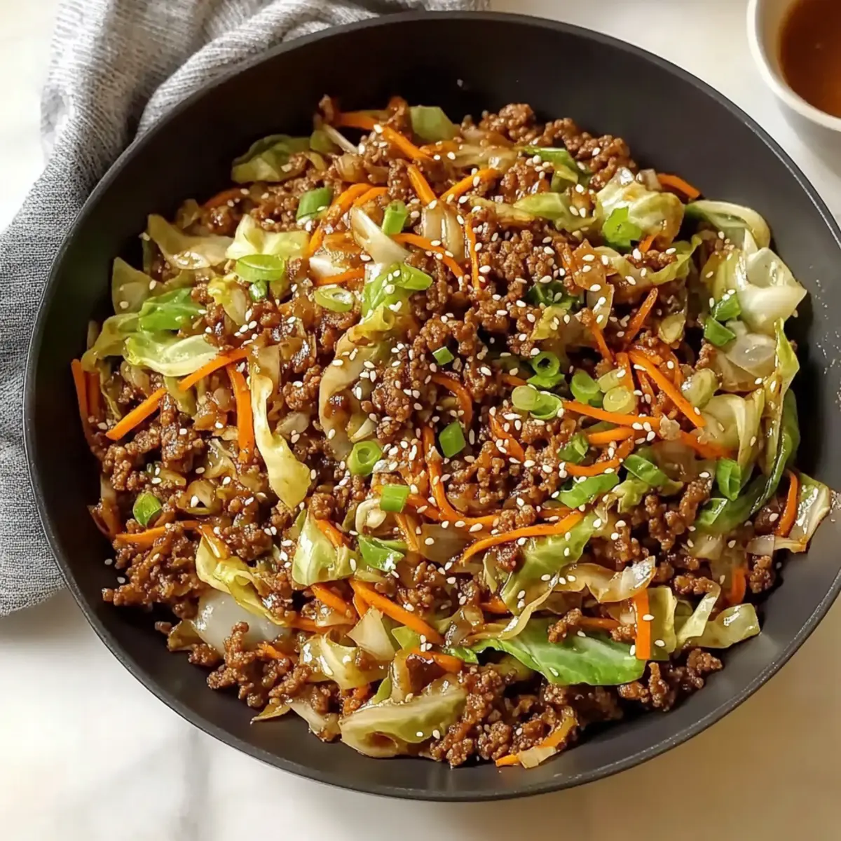 Delicious Ground Beef and Cabbage Stir Fry in 30 Minutes