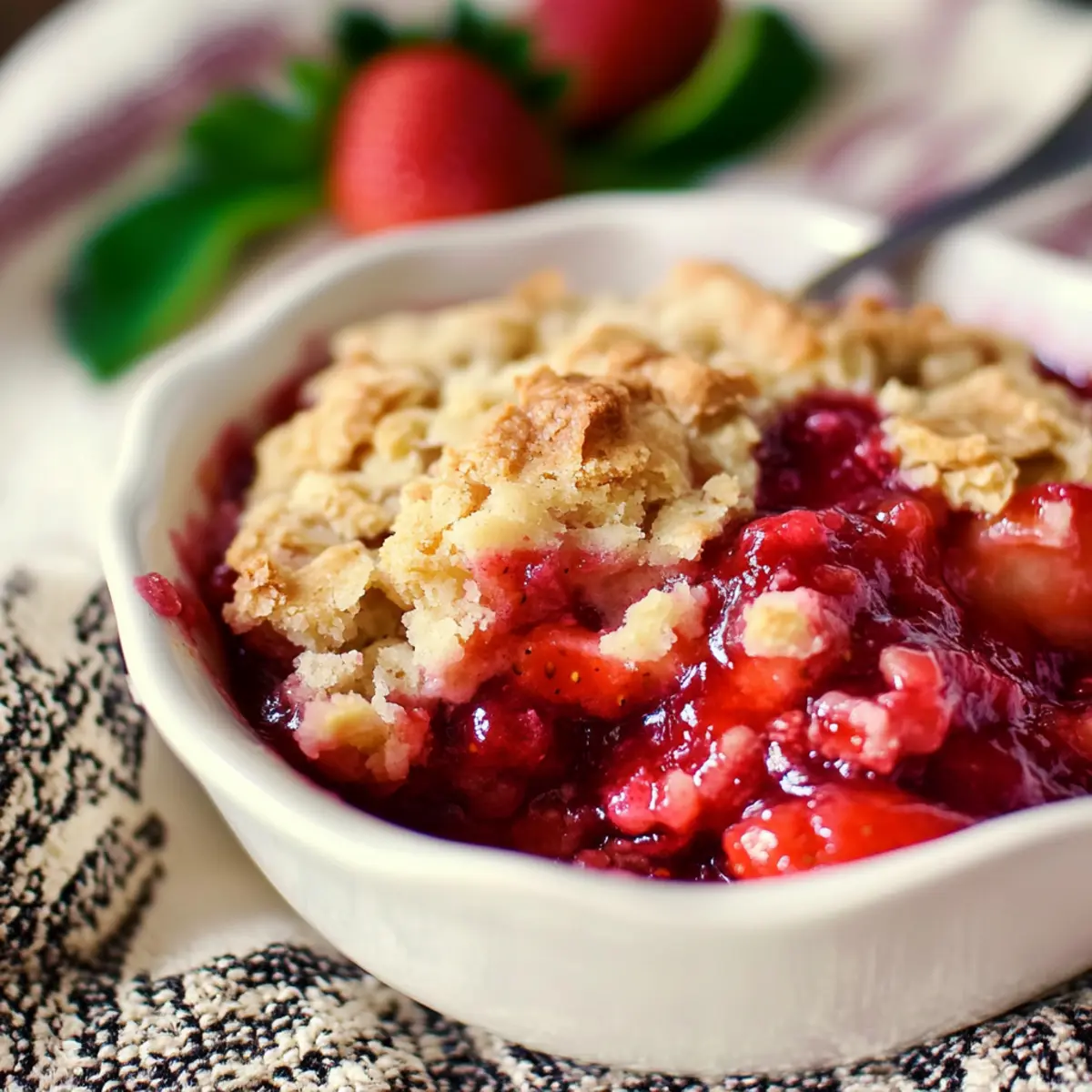 Irresistibly Easy Strawberry Cobbler for Summer Bliss