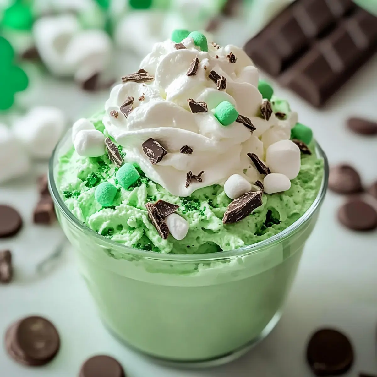 Shamrock Cheesecake Fluff: A Minty No-Bake Bliss