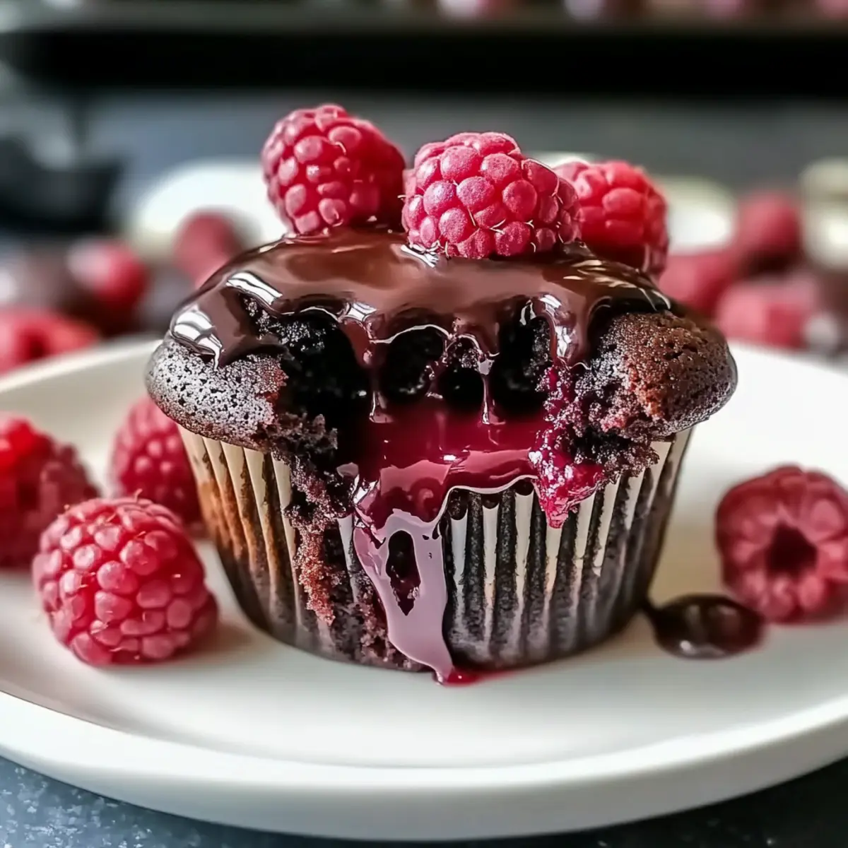 Decadent Raspberry Chocolate Lava Cupcakes for Sweet Joy