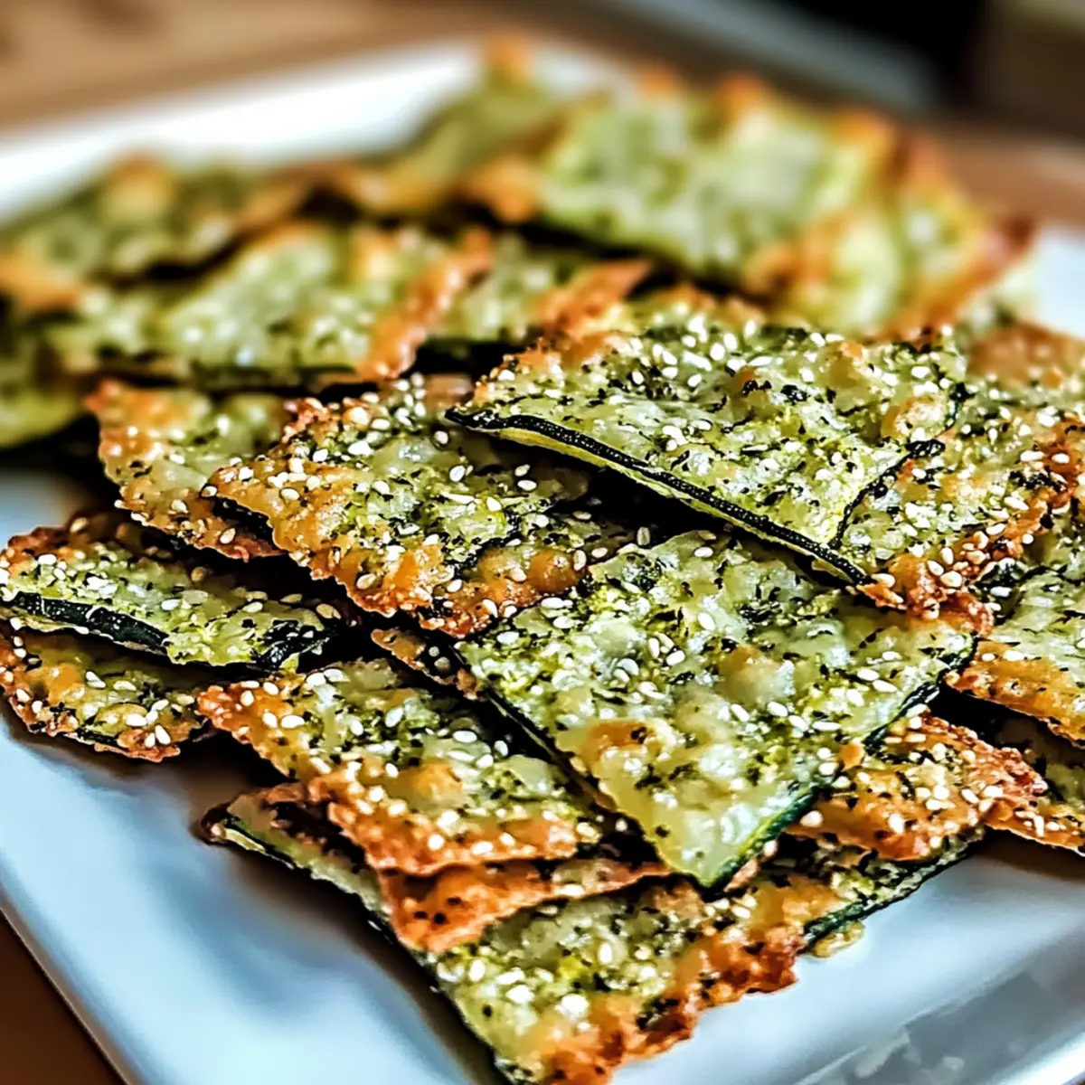 Zucchini Crackers with Herbs: Guilt-Free Crunchy Delights