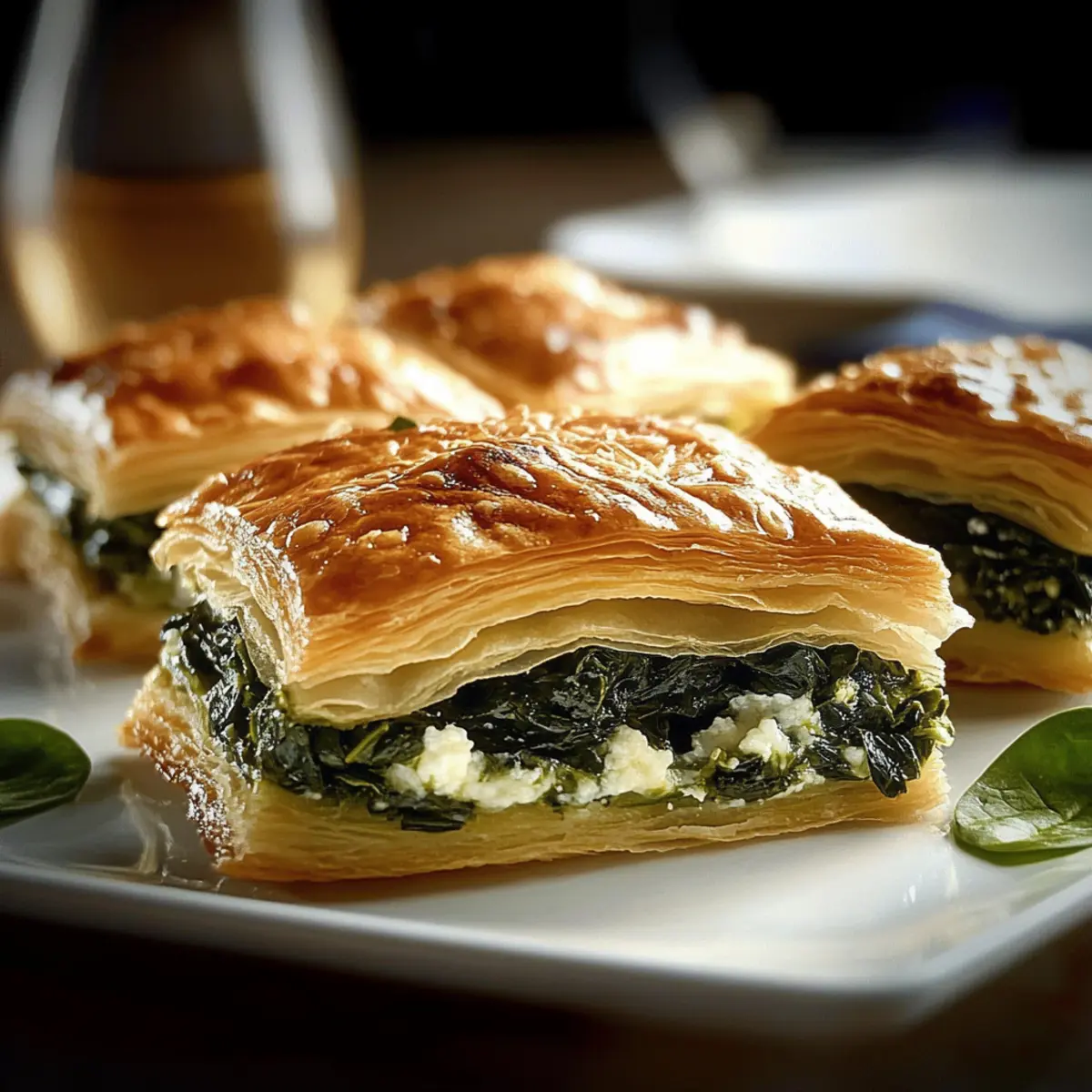 Irresistible Spinach and Cheese Puff Pastry Squares Recipe