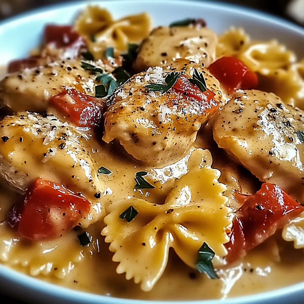 Heavenly Parmesan Roasted Red Pepper Chicken Dinner Delight