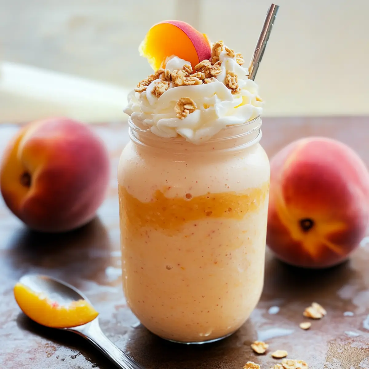 Creamy Peach Milkshake: A Healthy Summer Delight