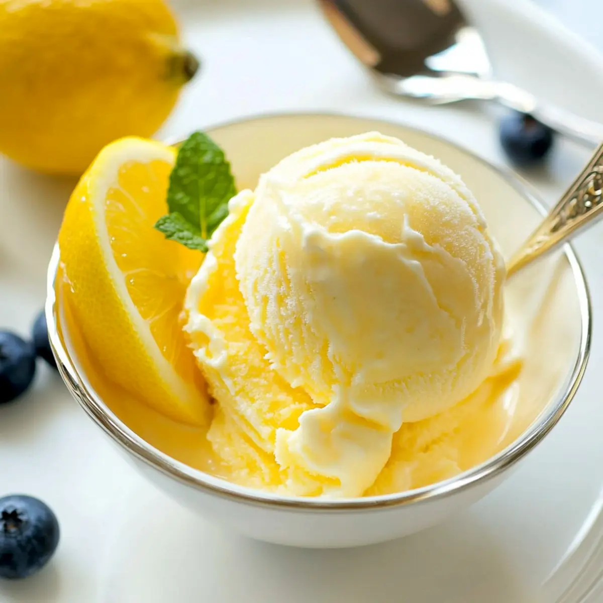 Refreshing Lemon Frozen Yogurt That's Guilt-Free and Creamy