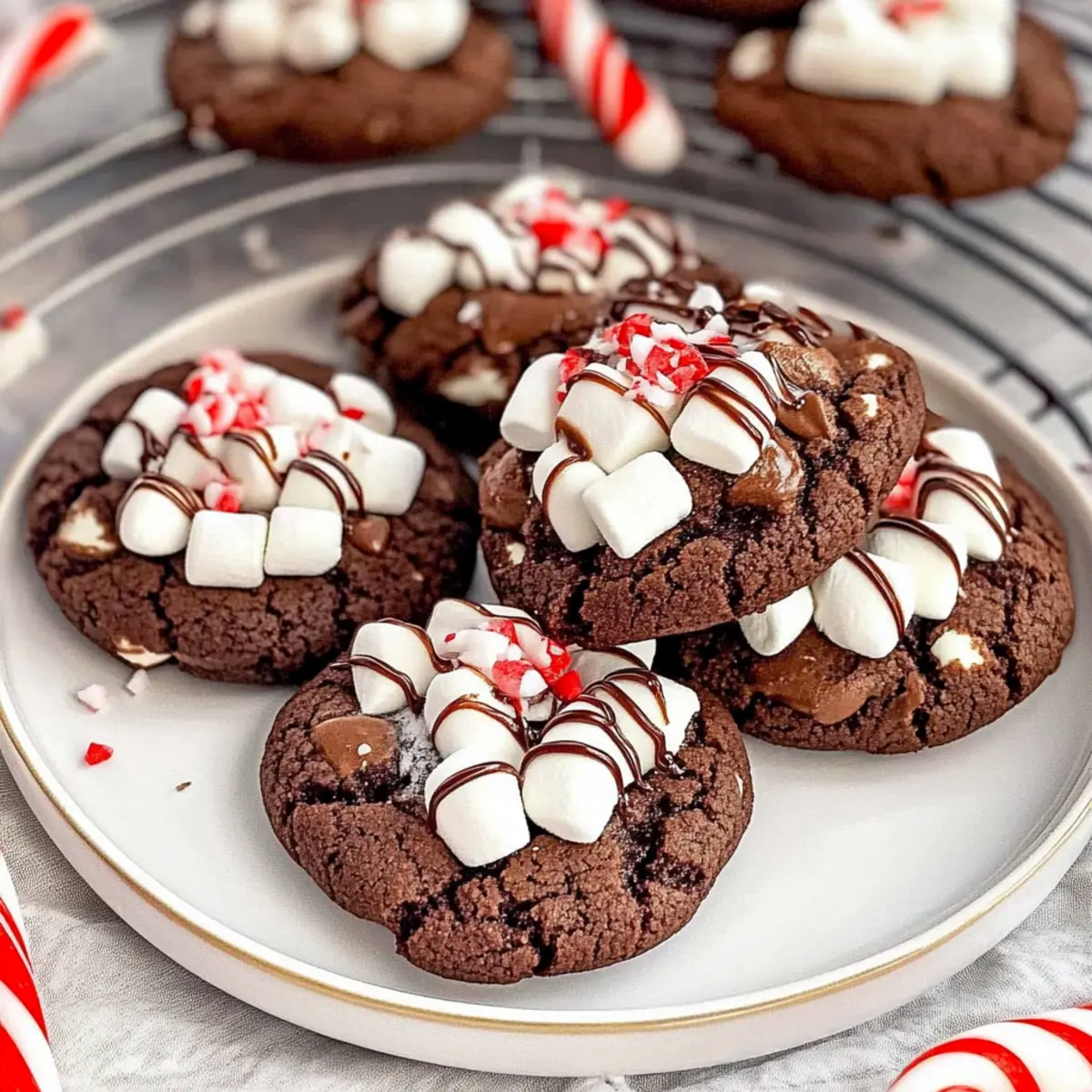Decadent Peppermint Hot Chocolate Cookies for Holiday Cheer